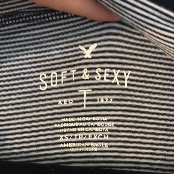 American Eagle “soft and sexy” striped t-shirt - Picture 3 of 4